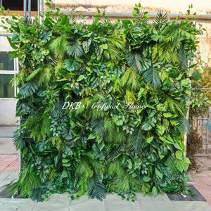 ODM maison bureau décoratif feuille de plante artificielle pour mur végétal mur artificiel toile de fond - Product Image 1