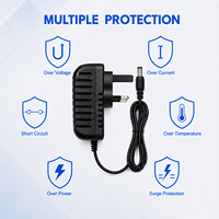 Adaptateur secteur mural AC/DC 18W personnalisé ODM/OEM 6V 3A avec prise UK/AU/US/EU à large compatibilité pour haut-parleur intelligent