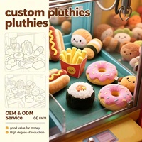 Custom Wholesale Design Klauw Machine Pluche Speelgoed Hot Selling Pluche Speelgoed Voor Klauw Machine Populaire Klauw Machine Pluche Speelgoed Voedsel