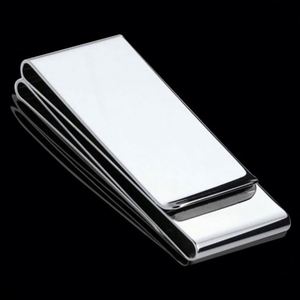 Clip <span class=keywords><strong>de</strong></span> dinero <span class=keywords><strong>de</strong></span> acero inoxidable, metálico, simple y funcional, para billetes y tarjetas - Product Image 1
