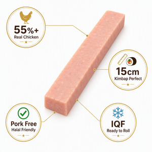 ไก่แฮมสตริป IQF <span class=keywords><strong>คิ</strong></span><span class=keywords><strong>ม</strong></span><span class=keywords><strong>บั</strong></span><span class=keywords><strong>บ</strong></span> กิ<span class=keywords><strong>ม</strong></span><span class=keywords><strong>บั</strong></span><span class=keywords><strong>บ</strong></span>ฟิลลิ่งสติ๊ก ซูชิโรลแช่<span class=keywords><strong>แข็ง</strong></span> วัตถุดิบไก่ รสไก่ ไม่มีเนื้อหมู <span class=keywords><strong>บ</strong></span>รรจุถุง 500 กรัม/1 กิโลกรัม/2.5 กิโลกรัม - Product Image 4