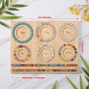 Eco-Friendly Bamboo <strong>Bead</strong> <strong>Board</strong> for Jewelry Bracelet Making DIY Wood Crafts Painted Wooden Boxes Wall Signs - Product Image 6