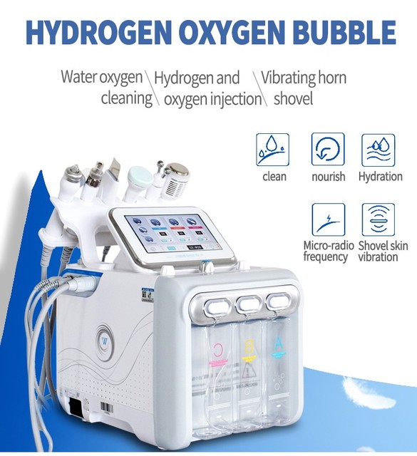 Portable H2O2 Hydrodermabrasion Deep Cleaning Hydro 7 En 1 Aqua Peel and Hydra Beauty Dermabrasion Facial Machine