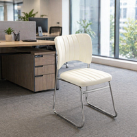 Nouvelle Chaise Empilable Simple et Moderne 2026 avec Dossier, Assise Confortable pour Bureau, Réunion et Chaise d'Ordinateur