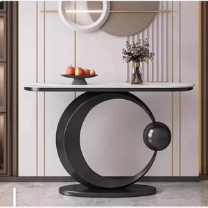 Console de style italien, luxe léger, moderne, en <span class=keywords><strong>dalle</strong></span> de pierre, pour entrée, couloir d'hôtel, <span class=keywords><strong>allée</strong></span>, vitrine haut de gamme, villa - Product Image 4