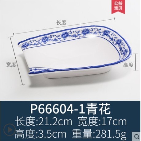 P66604-1 Porcelaine bleue et blanche