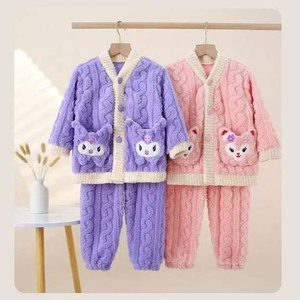 <span class=keywords><strong>Pigiama</strong></span> in pile caldo per bambini e bambine, un prodotto di successo, set in pile corallo Coolomi autunno-inverno con cartoni animati - Product Image 2