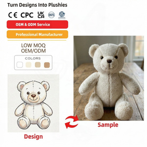 Jouets en peluche personnalisés, conception de poupées, ours en peluche Sherpa mignon, cadeaux personnalisés de marque, jouets en peluche pour l'apprentissage précoce des enfants, jouet en peluche vinyle personnalisé - Product Image 1
