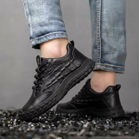 Chaussures de sécurité à embout d'acier conformes à la norme CE, coupe basse, unisexe, pour la construction industrielle, en cuir microfibre, semelle intermédiaire anti-perforation, bottes de travail