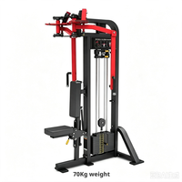 Nouvel Arrivage Appareil Commercial Robuste Écologique à Poids Chargés pour Deltéens Posterioriels/Pectoraux avec Pile de Poids de 70 kg pour Musculation