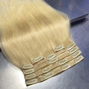 ผมต่อแบบคลิปหนีบ PU Skin Extensions ผมแท้จากอินเดีย ย้อมสีตรง ไม่ผูกปม  แบบ Double Drawn รุ่นใหม่ล่าสุดปี 2024 - Product Image 4