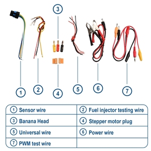 Probador de bobina de encendido automotriz, inyector, válvula solenoide, Motor paso a paso de ralentí, Detector de fallas de instrumento, QDB-4A - Product Image 6