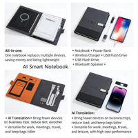 Cuaderno Digital Inteligente con Altavoz IA, Batería Externa de 8000mAh, Logotipo Personalizado, Bloc de Notas Reutilizable, Set de Regalo Corporativo