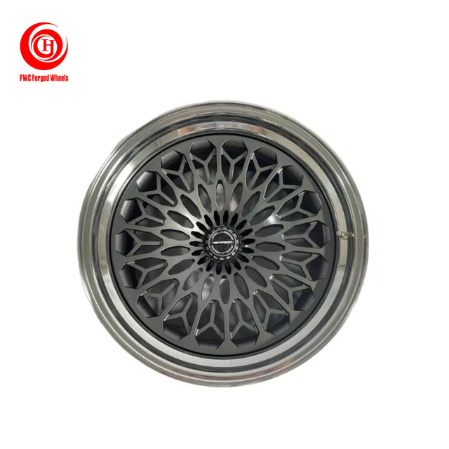 6061-T6 Aluminum Alloy Professional Designed and Custom Strutture Three Piece Forged Wheels