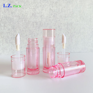 LZ Pack <span class=keywords><strong>Precio</strong></span> de fábrica Cilindro Clear Pink Contour Stick Contenedor Big Wand 5ml Vacío Private Label Lip Gloss Tubes - Product Image 2