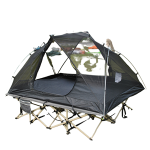 Tente de randonnée Oxford ultralégère d'été pour 2 personnes et une chambre à coucher pour lit de bébé et vélo comprenant un lit de bébé mais pas de lit - Product Image 2