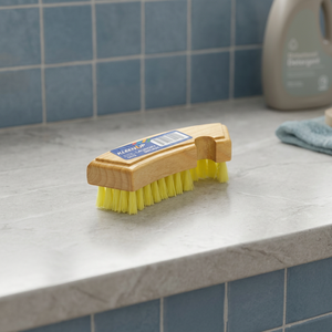 Brosse à linge manuelle Kleen up avec manche en plastique et poils en nylon, modèle 0619, pour le lavage et le nettoyage des vêtements - Product Image 2