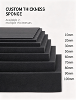 Feuilles de mousse PU noire souple |   Inserts en mousse d'emballage en polyuréthane sur mesure