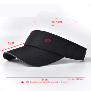Tùy Chỉnh Mới Nhanh Chóng Làm Khô <span class=keywords><strong>Visor</strong></span> Mũ Bảo Vệ Mặt Trời Và Mặt Trời Bảo Vệ Người Đàn Ông Của Và Phụ Nữ Của Mùa Hè Quần Vợt <span class=keywords><strong>Hat</strong></span> - Product Image 6