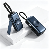 Batterie externe portable en forme de capsule 10000mAh, mini powerbank de poche, logo personnalisé pour la charge de téléphone et de montre connectée