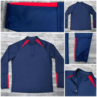 Setelan Olahraga Sepak Bola Kustom - Spandex/Polyester Ringan Pengatur Suhu Cepat Kering Perlindungan UV Potongan Atletik Ritsleting Penuh