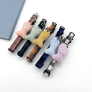 <span class=keywords><strong>2026</strong></span> Nieuwe Verstelbare Cartoon Geruite Katoenen Kraag Bell Bowknot Gesp Huisdieraccessoire voor Katten en Honden - Product Image 3