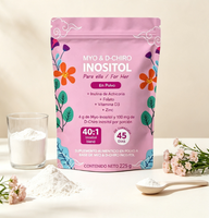 Poudre d'inositol Myo & D Chiro OEM 225g, mélange 40:1 pour femmes, vitamine D3, zinc, équilibre hormonal féminin, complément alimentaire