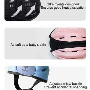 <span class=keywords><strong>Bambino</strong></span> prevenzione delle collisioni cappello protettivo di sicurezza del fumetto apprendimento a piedi protezione per la testa infantile <span class=keywords><strong>casco</strong></span> regolabile traspirante - Product Image 3