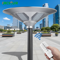 360 °   Lampe solaire de jardin LED UFO, étanche IP65, éclairage extérieur double alimentation pour rue et jardin