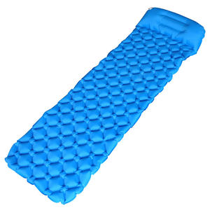 Colchón de Aire Ultraligero Portátil de TPU para una Persona, Colchoneta para Dormir Resistente a la Humedad para Exteriores, Rectangular, Azul, Inflable, para Acampar - Product Image 1