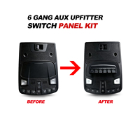 OTTOVOXX Kit de Panel de Interruptores Auxiliares de 6 Canales para Ford F150 2015-2021, Interruptores de Consola Superior para Luces y Accesorios