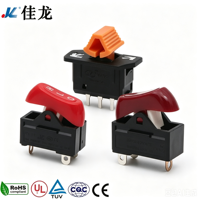Interrupteur à bascule 3 broches RS-120 26,4*14,7mm 15A 250VAC T105 à courant élevé pour montage sur panneau, idéal pour sèche-cheveux, chauffage, cuisinière 1E4