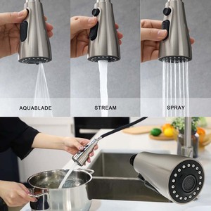 Grifo de Cocina Aquacubic de 3 Funciones, Monomando, Montado en Cubierta, Gran Venta - Product Image 4