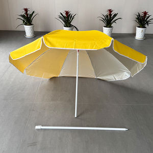 Usine 180cm Léger Facile À Transporter Pliable Oxford Tissu Auvent Jaune Parapluie <span class=keywords><strong>De</strong></span> Plage avec Ancre Parasols Sombrillas <span class=keywords><strong>De</strong></span> Sol - Product Image 1