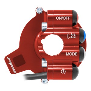 Cubierta de control del acelerador con interruptor integrado en el manillar para BMW S 1000 RR (Rojo) - Product Image 5
