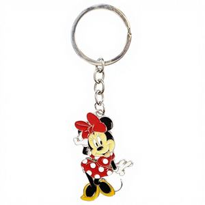 Llaveros de Minnie Mouse en Aleación de Zinc Plateada, 150 Unidades, Venta al Por Mayor en Caja, Envío Gratis, Colección Oficial Licenciada por HER - Product Image 1