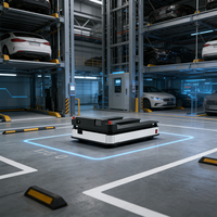 Chariot élévateur autonome AGV AMR 1200 kg avec navigation laser et largeur de fourche personnalisée pour la logistique automatisée en usine