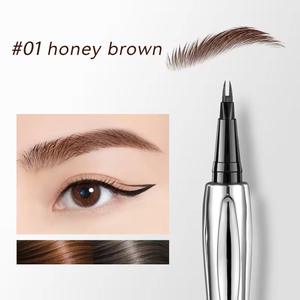 Lápiz de cejas de posicionamiento de maquillaje de etiqueta privada Slim 2 Fork Nib profesional impermeable de larga duración lápiz de cejas líquido de secado rápido - Product Image 6
