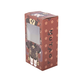 Custom Genshin <span class=keywords><strong>Hu</strong></span> <span class=keywords><strong>Tao</strong></span> HOBBY Caja de embalaje de juguete de dibujos animados de los fabricantes de cartón con laminación mate y tipo de carpeta en relieve - Product Image 5