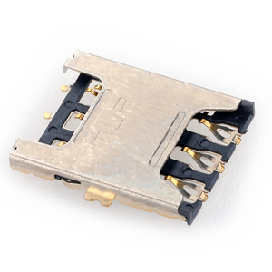 Mup <span class=keywords><strong>6Pin</strong></span> + chuyển đổi đẩy kéo thẻ nối Nano <span class=keywords><strong>Sim</strong></span> chủ thẻ SMT PCB gắn kết nữ Hội Đồng Quản trị kết nối h1.35mm cho đồng hồ nước - Product Image 2