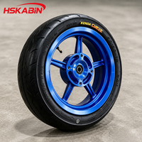 Roue Supermoto KABIN en verre bleu de 12 pouces, pneu Kenda 90/90-12, jante Yozma Tuttio, pneus de moto Sur Ron E-Dirt Bike