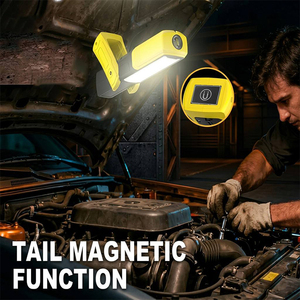Lampe de travail COB OEM à intensité variable 800LM rechargeable 6000mAh Type-C avec crochet magnétique, lampe d'inspection LED pour <span class=keywords><strong>garage</strong></span> - Product Image 2