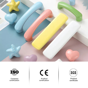 Usine directe en alliage de Zinc matériel chambre d'enfants sécurité en céramique mignon <span class=keywords><strong>armoire</strong></span> bouton tiroir <span class=keywords><strong>armoire</strong></span> meubles poignée pour chambre - Product Image 1