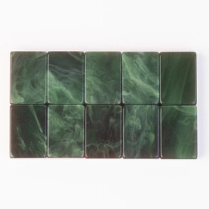 Tuiles de Mahjong Américaines Modernes de Luxe, Fabrication OEM, Design Acrylique Vert Émeraude, Œuvres d'Art Mahjong Américaines, Tuiles de Mahjong Classiques - Product Image 3