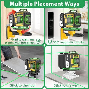 高精度360 °   セルフレベリング4D 16ラインレーザーレベル、充電式バッテリーツール、回転式クロスモデル - Product Image 4
