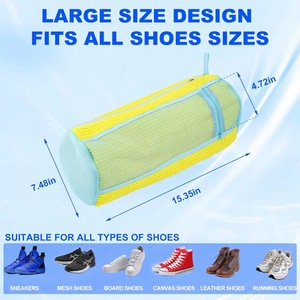 Bolsa de Lavandería Reutilizable Resistente para Lavadora <span class=keywords><strong>y</strong></span> Secadora 360 °   Bolsas de Lavado para Zapatillas de Microfibra Chenille, Limpieza Profunda <span class=keywords><strong>y</strong></span> Protección - Product Image 4