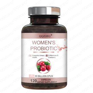 Cápsulas probióticas para mujeres personalizadas OEM 90 mil millones de CFUS mejora la salud del medio ambiente intestinal Extracto de arándano D-manosa 120 tapas - Product Image 2