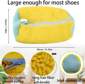 Bolsa de Lavandería Antideformación, Bolsa de Poliéster para Lavar Zapatos en Lavadora, Protege los Zapatos, Cestas para Lavar Zapatos - Product Image 4
