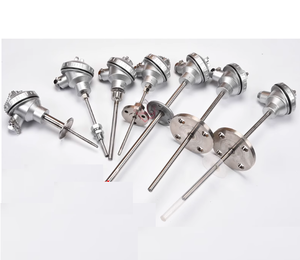 مستشعر حرارة <span class=keywords><strong>Pt100</strong></span> من الفولاذ المقاوم للصدأ مع مقاومة حرارية مدمجة ومرسل حرارة 4-20 مللي أمبير لدرجات الحرارة العالية - Product Image 2