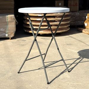 Tables de bistro haut de gamme <span class=keywords><strong>Table</strong></span> de bar à cocktails <span class=keywords><strong>pliante</strong></span> portable en plastique HDPE pour la location de fêtes, <span class=keywords><strong>Table</strong></span> de bar ronde - Product Image 2